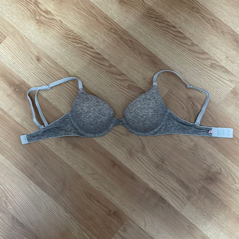 Gray Underwire Bra
